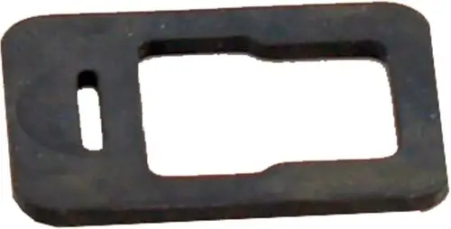 Gummi-Dichtung in rechteckiger Form, gefertigt für einen 3-poligen Stecker, geeignet für Anwendungen von Wolf.